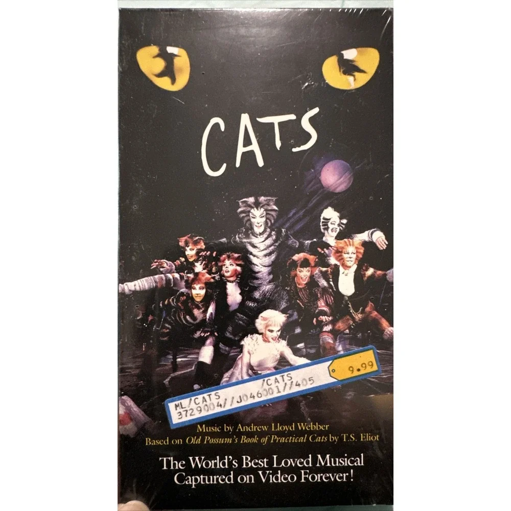 Cats: The‎ Musical VHS 1998 Andrew Lloyd Webber, T.S. Eliot BRAND NEW SEALED